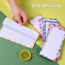 Joyberg 9 Pack Magnetic Notepads For Refrigerator, Magnetic Notepads For Refrigerator, Fruit Design Grocery List Pad For Fridge, Full Magnet Back Shopping Lists, 25 Sheets Per Note Pads - / - View 5