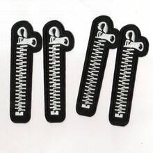 Miếng vá in chuyển nhiệt họa tiết khóa kéo, miếng vá thêu, thích hợp cho việc may vá DIY. - Phiên bản ủi - Xem 16