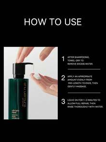 Shu Uemura Rice Nourish Intensive Repair Shampoo & Conditioner, Strengthens & Prevents Hair Breakage, Rice Nourish Intensive Repair Hair Milk 250ml - Rice Extract Repairing Hair Conditioner 250ml - View 3