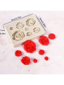 Khuôn silicon đa năng tự làm hình hoa và hoa hồng, tạo hương thơm. - hoa - Xem 3