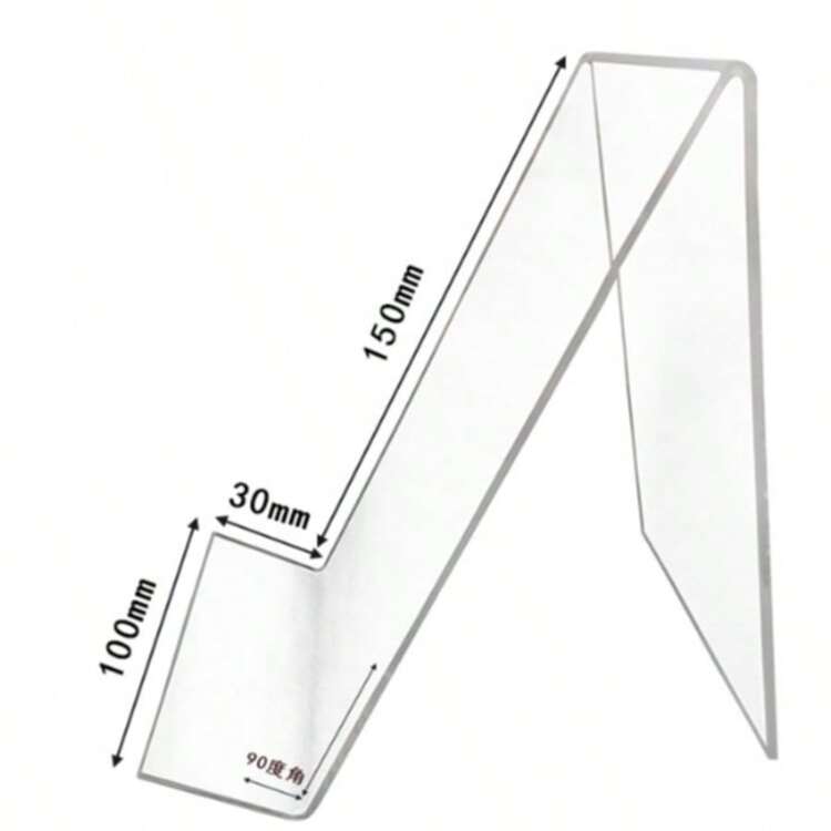 Transparent Acrylic Bookshelf, Transparent Acrylic Display Rack, Desktop Storage Items, Phone Holder, Transparent Bookshelf, Suitable For Bookstore And Library Book Storage Rack And Book Stand. Multi-Functional Display Rack, Can Be Used To Display Books, Menus And Magazines. Made Of Durable Acrylic Material, Combining The Functions Of Transparent Book Stopper And Display Rack. - Multicolor - View 7