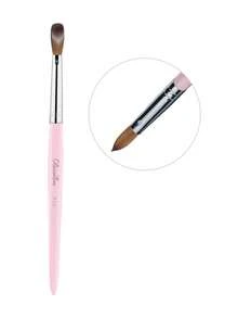 Olasalon 100%纯貂毛亚克力美甲刷，檀香粉色木柄，适用于亚克力指甲油和亚克力粉，专业美甲刷 - 淺粉色 - 查看 11