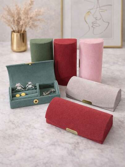 eyekan Hộp đựng trang sức thanh lịch, hộp đựng và sắp xếp trang sức nhỏ gọn đa chức năng, thích hợp cho du lịch và sử dụng hàng ngày, hộp trang sức nhỏ gọn, dễ mang theo, phù hợp cho trường học, kỳ nghỉ và mùa tựu trường, món quà thời trang dành cho bạn gái và phụ nữ.