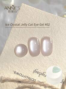 annies 5g 12 Colors Ice Crystal Jelly Cat Eye Gel Polish, Holographic Shiny Cat Eye Gel, Soak Off UV LED Nail Art Gel For Salon Home DIY Manicure 1pc/12pcs - 彩色 - 查看 19