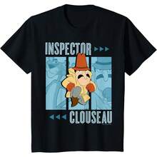 Camiseta con Paneles del Trío de la Pantera Rosa e Inspector Clouseau - Negro - Ver 1