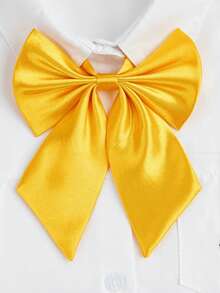 1条女士酒红色深绿色领带，JK风格，适合日常派对衬衫搭配 - 彩色 - 查看 10