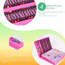 42pcs/86pcs/150pcs/208pcs Watercolor Pen Set, Pencil Set, Learning Drawing Tool Kit, Student Watercolor Pen Crayon Supplies Set, Watercolor Paint, 208pcs Set Includes Drawing Board, Writing Tools, Art Supplies, Holiday Gift (Packaging Box Design Sent Randomly) - Multicolor - View 8