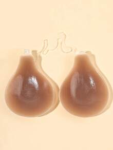 1/2 miếng dán nâng ngực cho nữ, áo ngực silicon có dây đeo vô hình, thiết kế xếp ly, phù hợp với váy cưới, váy hở lưng, váy cổ yếm, váy bó sát, áo xuyên thấu. - Cà phê nâu - Xem 17