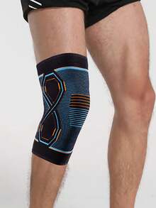 1 pieza Rodillera deportiva de compresión, elástica transpirable y antideslizante resistente al sudor para bádminton, ciclismo, senderismo, correr - Multicolor - Ver 9