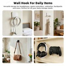 耳机支架收纳挂钩 通用壁挂式耳机支架 控制器支架 桌下挂钩 耳机架 - 查看 7