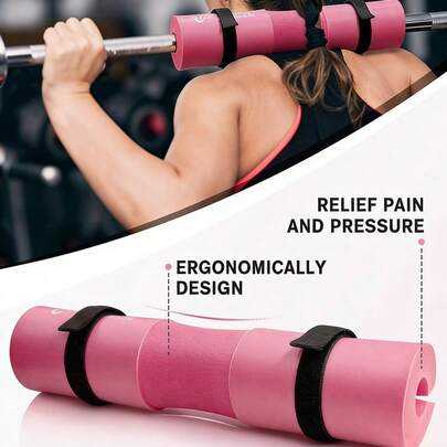 Bộ 2 miếng đệm chống trượt, giảm sốc cho tạ, dùng cho nâng tạ, squat, tạo lớp đệm êm ái cho cổ và vai, phù hợp cho phòng tập, tập luyện, thể dục tại nhà, phụ kiện thể dục, phụ kiện CrossFit, được thiết kế cho squat và deadlift.