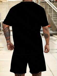 Men T-Shirt Co-Ords - Mixed Colors - View 4
