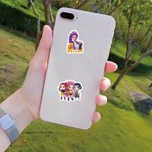 70pcs Idol Cartoon Pattern Waterproof Stickers, Glossy Stickers Suitable For Laptop, Luggage, Water Bottle - Multicolor - View 6