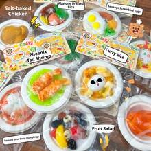 1个逼真食物玩具迷你碗捏捏乐 - 解压玩具 - 挤压玩具 - 软萌玩具 - 捏捏乐玩具 - 指尖玩具 - 史迪奇玩具 - 旅行玩具 - 课堂指尖玩具 - 迷你洗澡玩具 - 圣诞文具减压球，生日礼物，完美礼物，礼物，玩具，游戏，复活节礼物，圣诞节礼物，万圣节礼物，平安夜礼物 - 彩色 - 查看 2