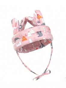 1pc Deer Horn Shaped Baby Anti-Collision Helmet, Toddler Anti-Fall Head Protection Cap, Breathable Washable All Season Essential For Baby Crawling And Walking - Multicolor - View 4