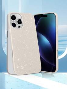 Bộ 2 ốp lưng điện thoại lấp lấp lánh tương thích với iPhone 7/8/X/XS/XR/11/12/13/14/15/16/Pro/ProMax, ốp bảo vệ toàn thân chống sốc, thiết kế tối giản, bảo vệ hoàn hảo cho điện thoại của bạn. - Trắng + Trắng - Xem 2