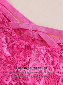 Aofeiqike 4条装女士性感蕾丝交叉绑带丁字裤，透气蕾丝边内裤 - 彩色 - 查看 4