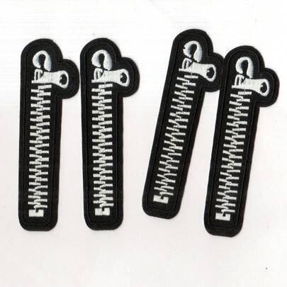 拉链图案热转印贴片，刺绣贴片，适合DIY缝纫