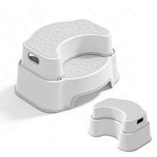 UBRAVOO Toilet Stool For Adults, Non Slip Bathroom Step S - Grey - View 1