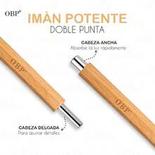 OBP C & G OBP 2-In-1 Cat Eye Effect Magnet With Wooden Handle For Nail Art - 灰色 - 查看 2
