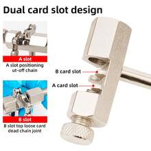 VXM Mountain Bike Chain Breaker, Bicycle Chain Disassembly Magical Buckle Tool Kit For Installation, Disassembly And Repair - Silver - View 6