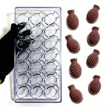 34pcs Chocolate Mold Set With 100pcs Chocolate Sticks, Home Kitchen Chocolate Candy Baking Tools, Pastry Making Supplies - Clear - View 24