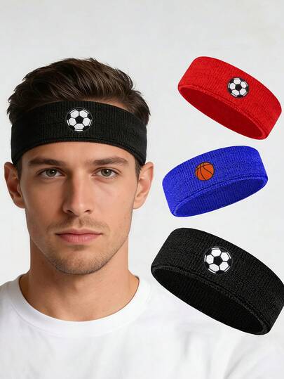1pc Soccer Print,Outdoor Fitness Sweat-Absorbing Headband For Fans,Wide Band Headbands With Soccer Elements, High Elasticity Sweatband,Cheer Headwraps, Elastic Hairbands, Unisex Sweat-Absorbing Hair Ties, Casual Hair Accessories, Headband | Elastic, Sweat-Absorbent, Ideal For Sports, Fitness,Yoga | Polyester, Elastane, All-Season, Fabric,Ideal For Daily Exercise,Football Match,World Cup Summer Outfits