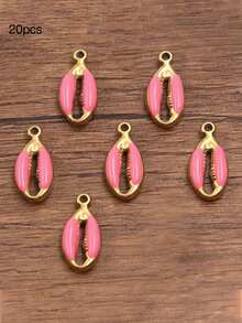 10个/20个/50个/100个随机混合3D珐琅贝壳吊坠配件，DIY项链手链耳环手工小饰品配件 - 鉗子 - 查看 8