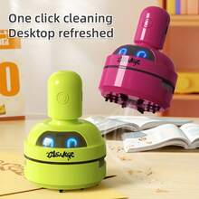 SOKANY Cute Mini Desktop Vacuum Cleaner, 3 Adjustable Suction Levels, 400mAh Battery, USB Charging, 360° Omnidirectional Cleaning, Multiple Colors Available. Ideal For Cleaning Desktops And Keyboards, Best Gift For Students And Office Workers. - Multicolor - View 3