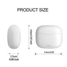 无线耳塞，真无线蓝牙耳机 - 兼容苹果和安卓系统，内置麦克风，防汗，白色 - 查看 6