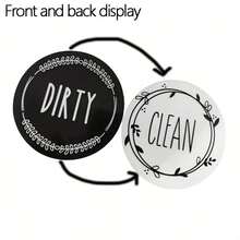Dishwasher Magnet Clean Dirty Sign, Double-Sided Clean/Dirty For Stainless Steel Dishwashers, Magnetic Home And Kitchen Gadgets - H - View 9
