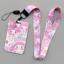 SANRIO Giá đựng thẻ xe buýt cứng hình hoạt hình Anime, in chuyển nhiệt, thẻ sinh viên/thẻ đeo cổ/thẻ ID. - Nhiều màu - Xem 6