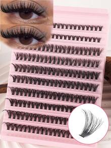 40 Boxes Fake Eyelashes, 200 Pieces Cluster Eyelashes, 0.07mm D-Curl, 9-16mm Mixed Natural Eyelash Extension, 3D Russian Stripe Curly Individual Eyelash Clusters, Makeup Tools - Suitable For Mom, Eyelash Clusters, Individual False Eyelashes, False Eyelashes - D - View 9