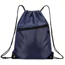 1 Piece Drawstring Bag, Large Capacity Drawstring Backpack, Outdoor Sports Travel Bag, Toiletry Bag - Blue - View 9