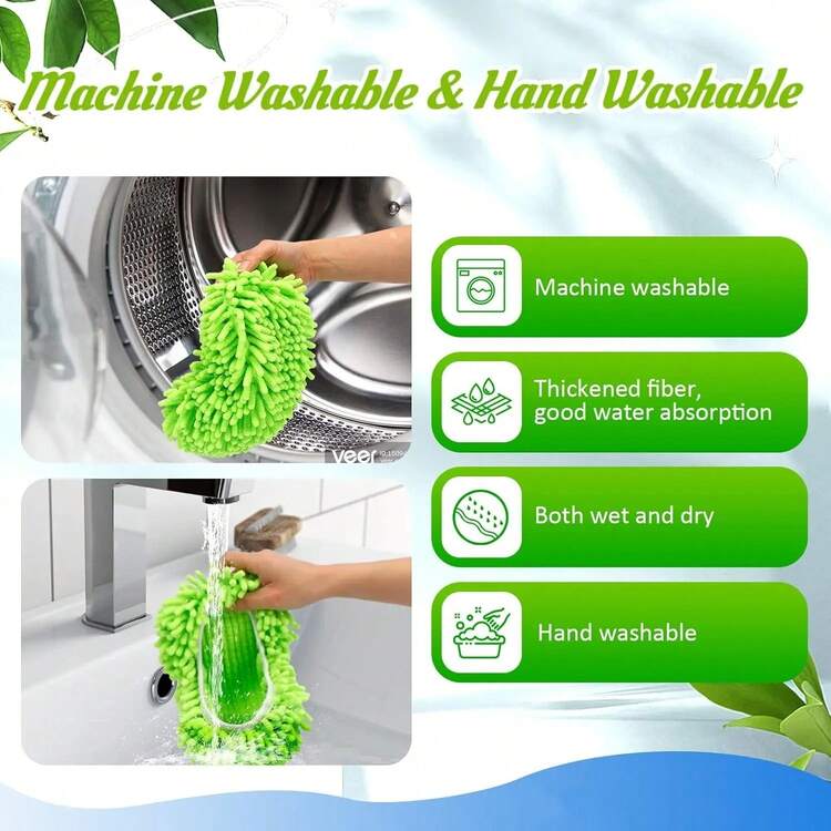 4 Pack Reusable Microfiber Mop Replacement Pads Dry Wet Sweeping Cloths For 10-12in Floor Sweeper Hardwood Floor Cleaning - 1 - 查看 6
