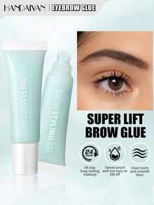 HANDAIYAN 强力定型眉胶，持久打造自然眉形，时尚女性必备彩妆单品。适用于日常妆容、万圣节、圣诞节、派对、度假等场合。女士面部彩绘化妆品，秋冬季节的理想之选。适合作为生日/情人节/母亲节礼物。庆祝活动必备。多种颜色可选。 - 無色 - 查看 3