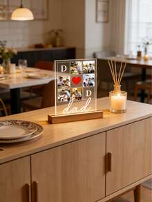 Đồ trang trí bằng acrylic theo yêu cầu / Ảnh cá nhân hóa kèm tên / Quà tặng Ngày của Mẹ / Quà tặng Ngày của Cha / Đồ trang trí Ngày của Cha - Nhiều màu - Xem 5