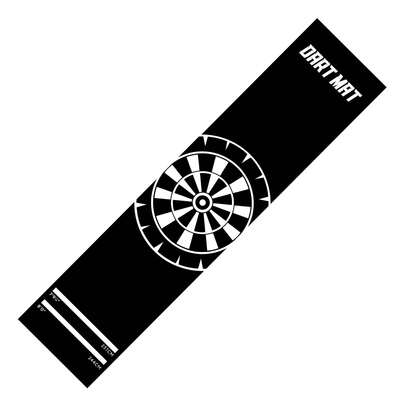 1pc Dart Training Mat, Professional Darts Player's Precision Training Partner! Accurately Marked International Standard Dart Throwing Distances 7'9¼", 8'0", Paired With Bullseye Pattern, Helps You Quickly Calibrate Stance And Develop Standard Throwing Posture, Essential Training Tool For Beginners And Advanced Players. Say Goodbye To Floor Damage And Chaotic Positioning, This Dart Mat Redefines The Home Training Experience! Strongly Absorbs Dart Impact, Effectively Protects Floors From Scratches And Collisions.