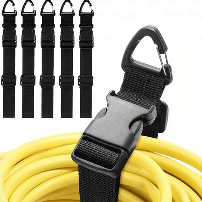 Bridas de cable ajustables de alta resistencia, correas de almacenamiento multifuncionales reforzadas, clips de gestión de cables - Organizadores de cables de polipropileno resistentes para estudio y garaje, almacenamiento de cables y espacio de trabajo ordenado, sujetacables, diseño conveniente, ideal para entusiastas del bricolaje