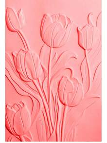 Plantilla de relieve en 3D con flores degradadas, para hacer álbumes de fotos, tarjetas y carpetas de artesanía con textura en 3D, ideal para entusiastas de la manualidad - Multicolor - Ver 5