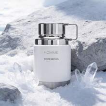 Perfume veraniego para hombre 100ml – Aroma fresco y ligero con toque marino, ideal para días soleados y playa, diseño limpio y resistente en blanco y plata - Corazón del Glaciar - Ver 6