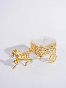 Hộp quà tặng bằng thủy tinh, thiết kế hiện đại kiểu xe ngựa, thích hợp cho tiệc tùng, đồ dùng học tập, đựng thực phẩm, kẹo, sô cô la, bánh quy, v.v. - Xem 11