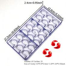 34pcs Chocolate Mold Set With 100pcs Chocolate Sticks, Home Kitchen Chocolate Candy Baking Tools, Pastry Making Supplies - Clear - View 26