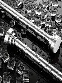 26.77-109 Inch (Approx. 68-277 Cm) Adjustable Spring Tension Curtain Rod, Rustproof Non-Slip Shower Curtain Rod, Suitable For Bathroom, No Drilling Required, Never Fold, Easy To Use, Silver - B - View 9