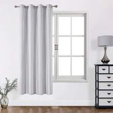 1pc Hollow Star Sheer Curtain, Polyester Lace Double-Layer Blackout Curtain For Living Room Bedroom, Cute Style - 白色 - 查看 28