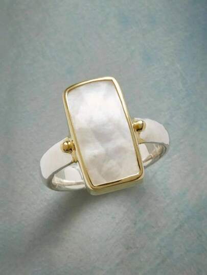 1 chiếc nhẫn nữ thanh lịch và sang trọng, kiểu dáng cắt công chúa, chất liệu tổng hợp, thích hợp để đeo hàng ngày và làm quà tặng, trang trí cho ngày Valentine và tiệc cocktail.