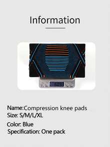 1 pieza Rodillera deportiva de compresión, elástica transpirable y antideslizante resistente al sudor para bádminton, ciclismo, senderismo, correr - Multicolor - Ver 4