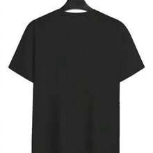 T-Shirt With Skeleton Graphic - Vintage Style - Black - View 2