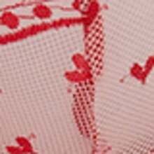 2pcs/Set Women's Sexy Lingerie, Red Lace Floral Bra Set With Adjustable Straps - Red - View 5