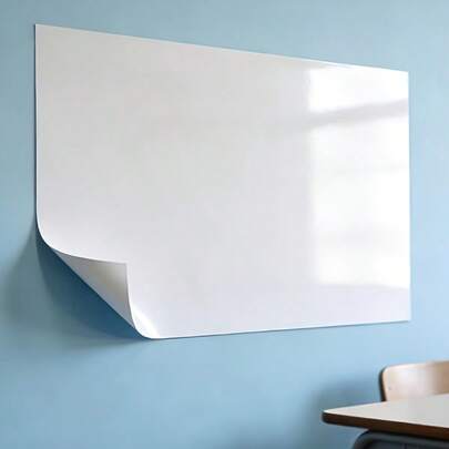 Bảng trắng dán tường không tiếng ồn, thích hợp cho văn phòng, thư viện, phòng học tại nhà, có thể viết mà không gây tiếng ồn, tự dính và có thể tháo rời.